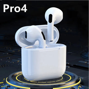 Headphones Wireless Pro 4 TWS Earphone Bluetooth 5.3 Fone resistente à água Headset compatível com Xiaomi iPhone Pro4 Earbuds